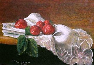 Fraises sur napperon