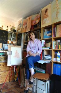 L'artiste dans son atelier